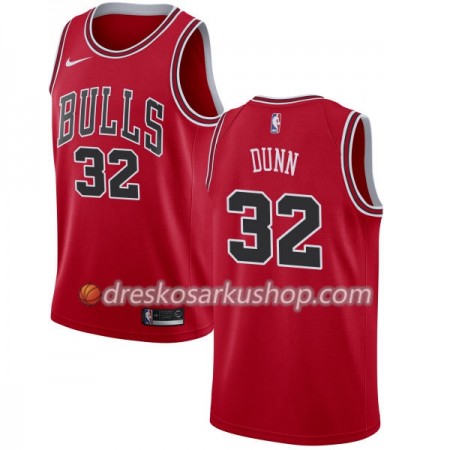 Muški NBA Dres Chicago Bulls Kris Dunn 32 Nike 2017-18 Crvena Swingman